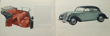 Wanderer 4 Zylinder Modellprogramm 1938 Automobilprospekt (0565)